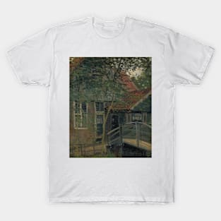 Footbridge at Zaandam by Claude Monet T-Shirt